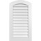 Ekena Millwork Arch Top Surface Mount PVC Gable Vent: Functional, w/ 3-1/2"W x 1"P Standard Frame, 22"W x 40"H GVPAR22X4001SF - alternate 1